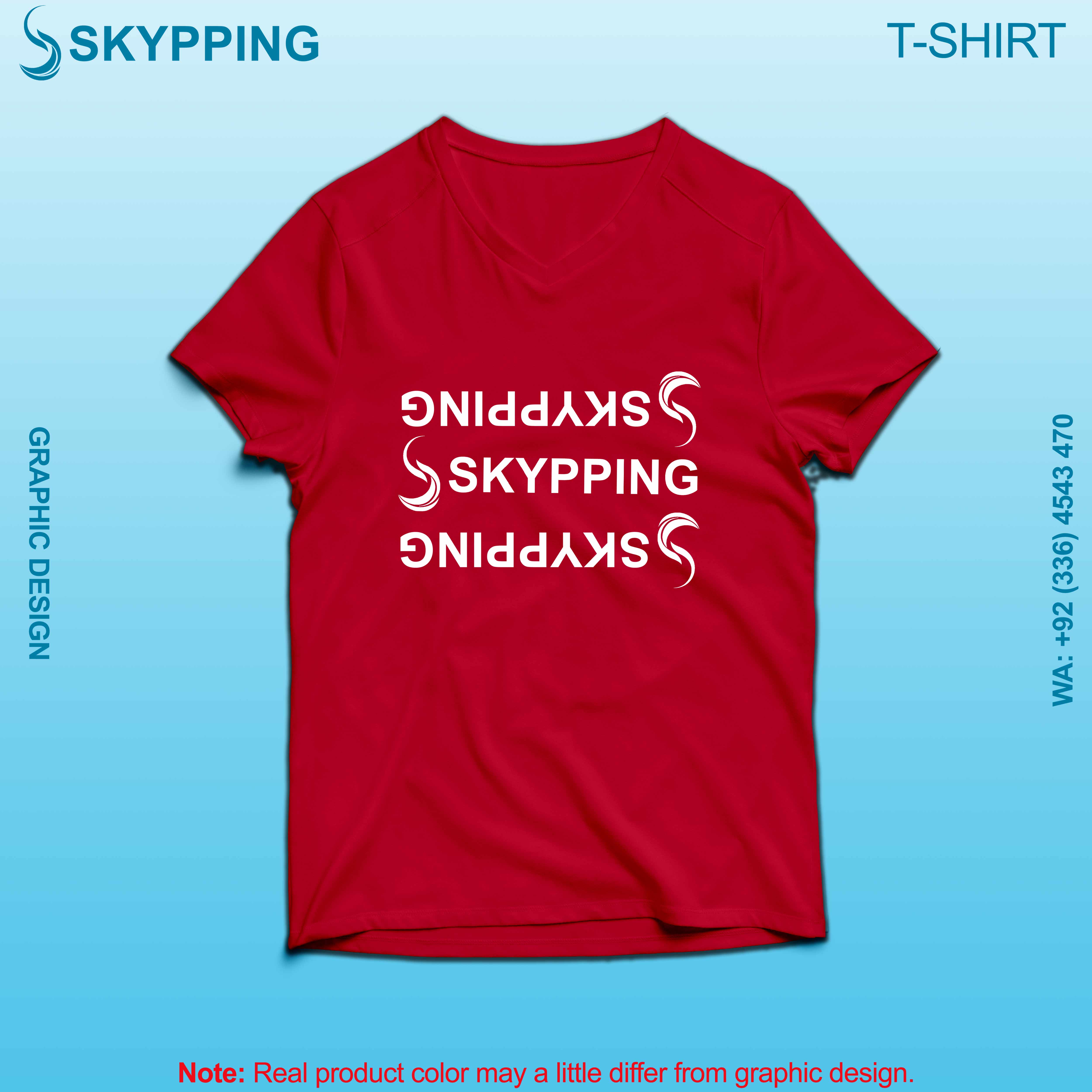 V-Neck Short set-in style sleeve long length t-shirt with shoulder panel for men